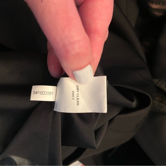 KAY UNGER Black Lace Overlay Bodice V-Neck Knee Length Cocktail Dress Women's 10 - Picture 9 of 9